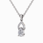 1.11 Carat Pear Shaped 14K - White Gold