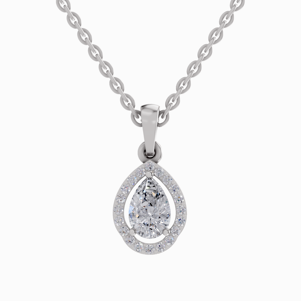 1.2 Carat Pear Shaped 14K - White Gold
