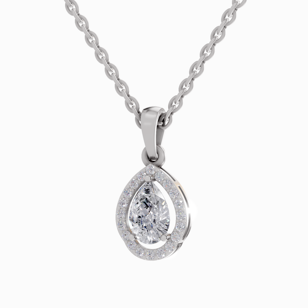 1.2 Carat Pear Shaped 14K - White Gold