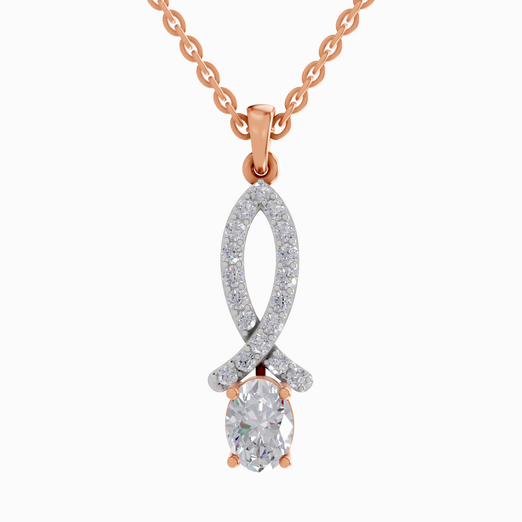 1.45 Carat Oval Shaped 14K - Rose Gold