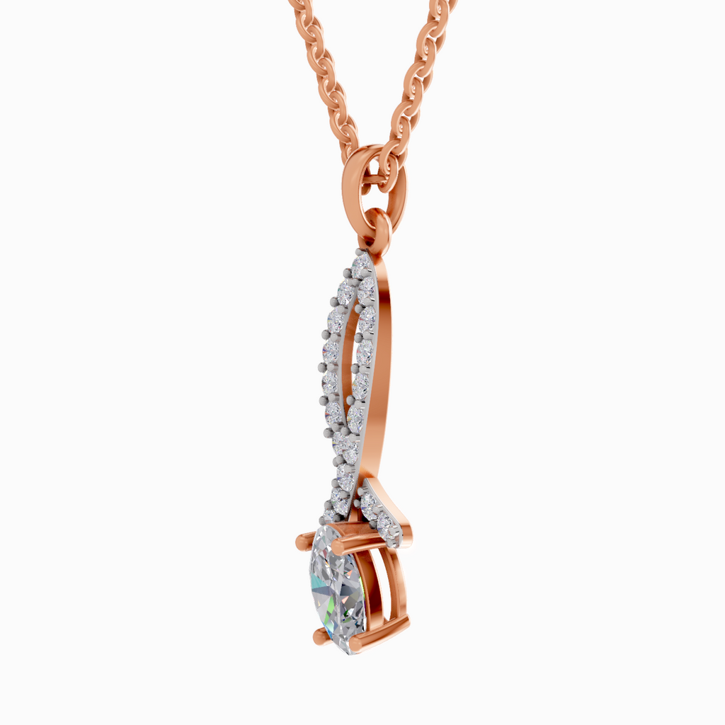1.45 Carat Oval Shaped 14K - Rose Gold