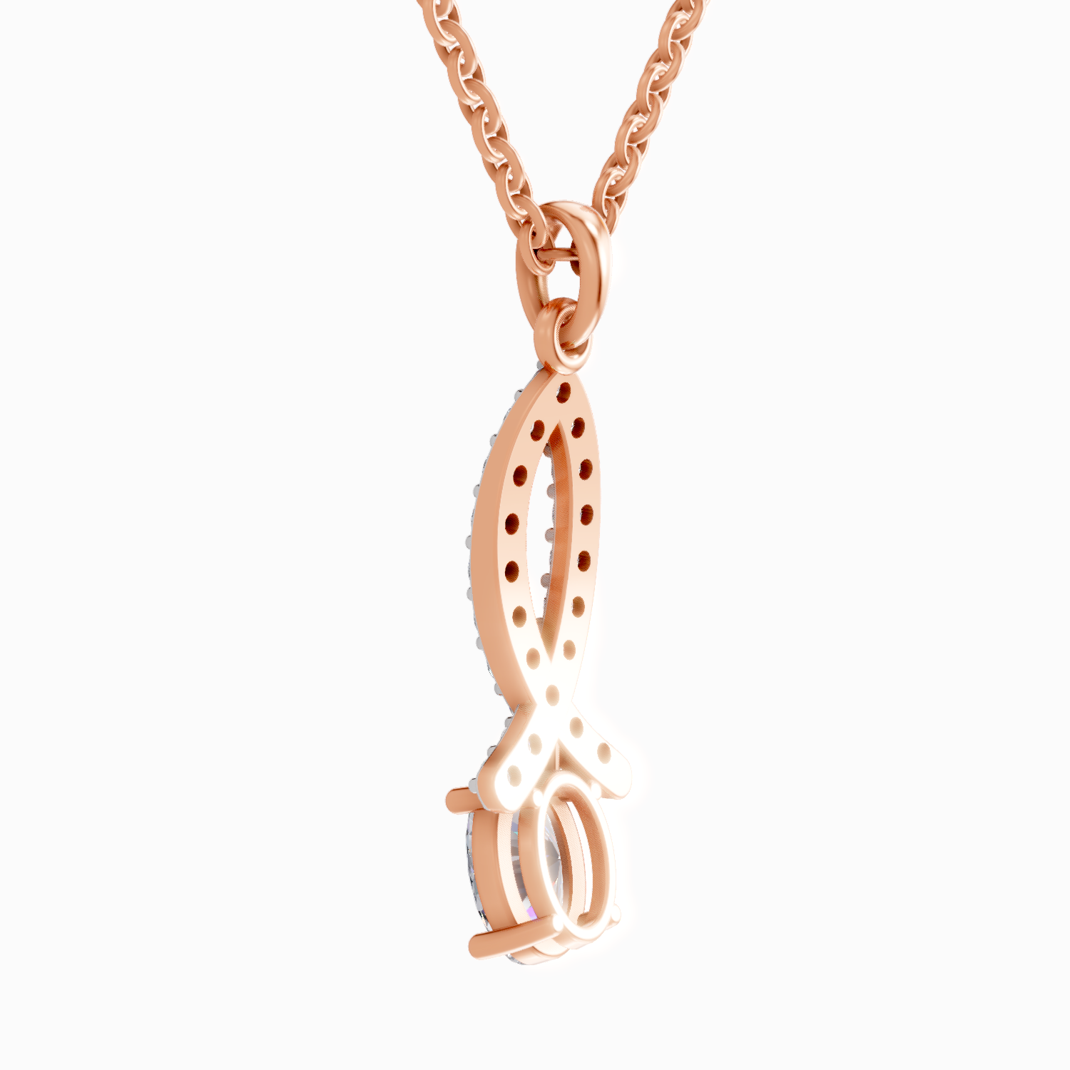 1.45 Carat Oval Shaped 14K - Rose Gold