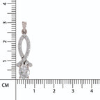 Pristine Oval Diamond Pendant