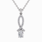 1.45 Carat Oval Shaped 14K - White Gold