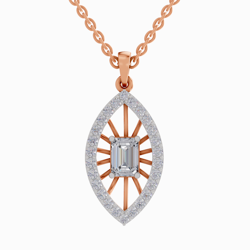 1.64 Carat Emerald Shaped 14K - Rose Gold