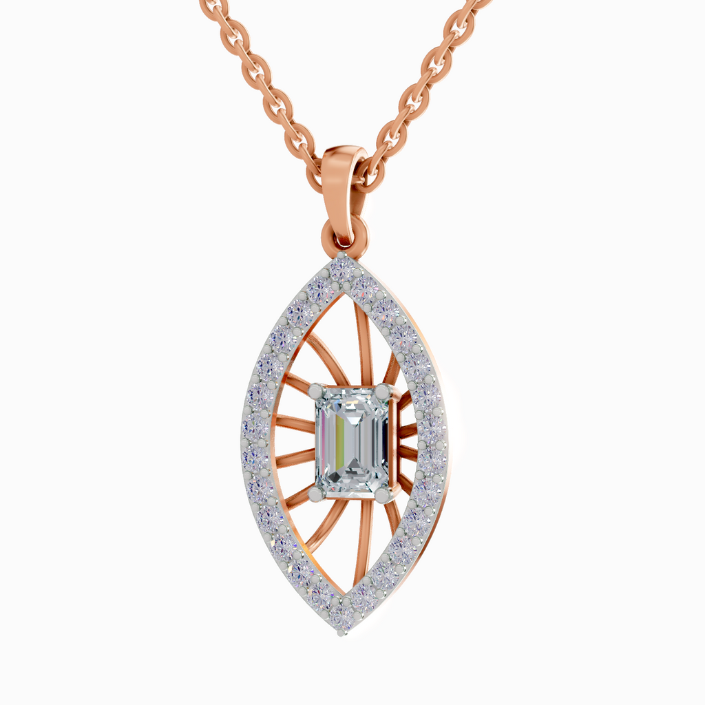 1.64 Carat Emerald Shaped 14K - Rose Gold