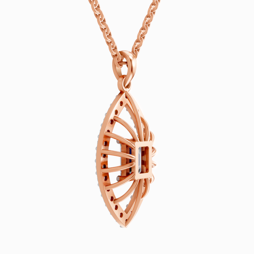 1.64 Carat Emerald Shaped 14K - Rose Gold