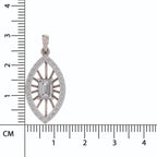 Graceful Emerald-Cut Diamond Pendant