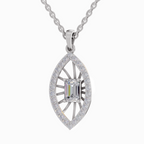 1.64 Carat Emerald Shaped 14K - White Gold