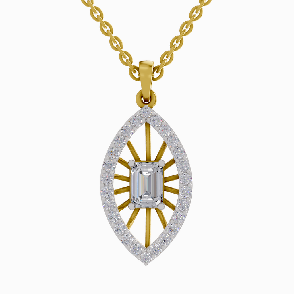 1.64 Carat Emerald Shaped 14K