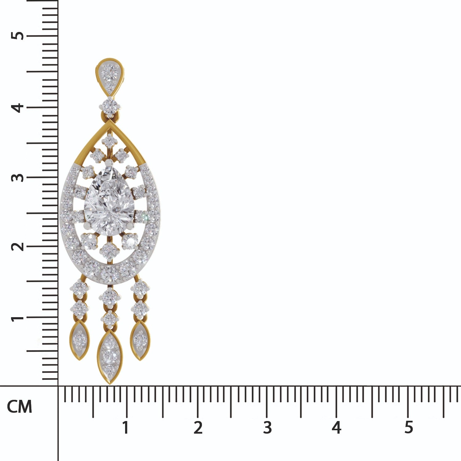 Brilliant Modern Diamond Pendant