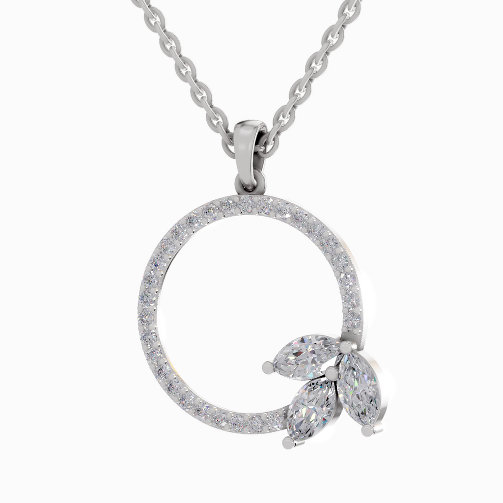 1.16 Carat Marquise Shaped 14K - White Gold