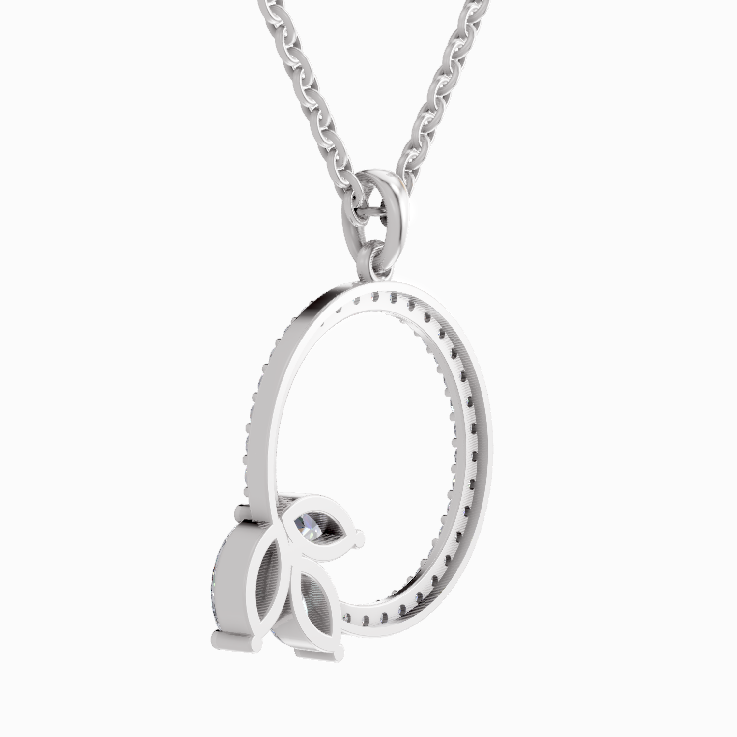 1.16 Carat Marquise Shaped 14K - White Gold