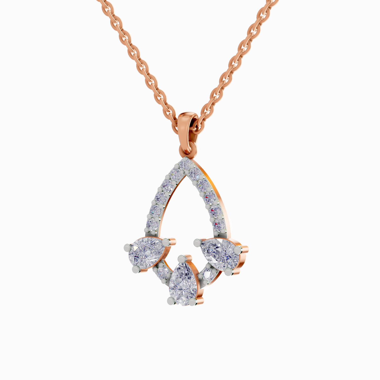 1.47 Carat Pear Shaped 14K - Rose Gold