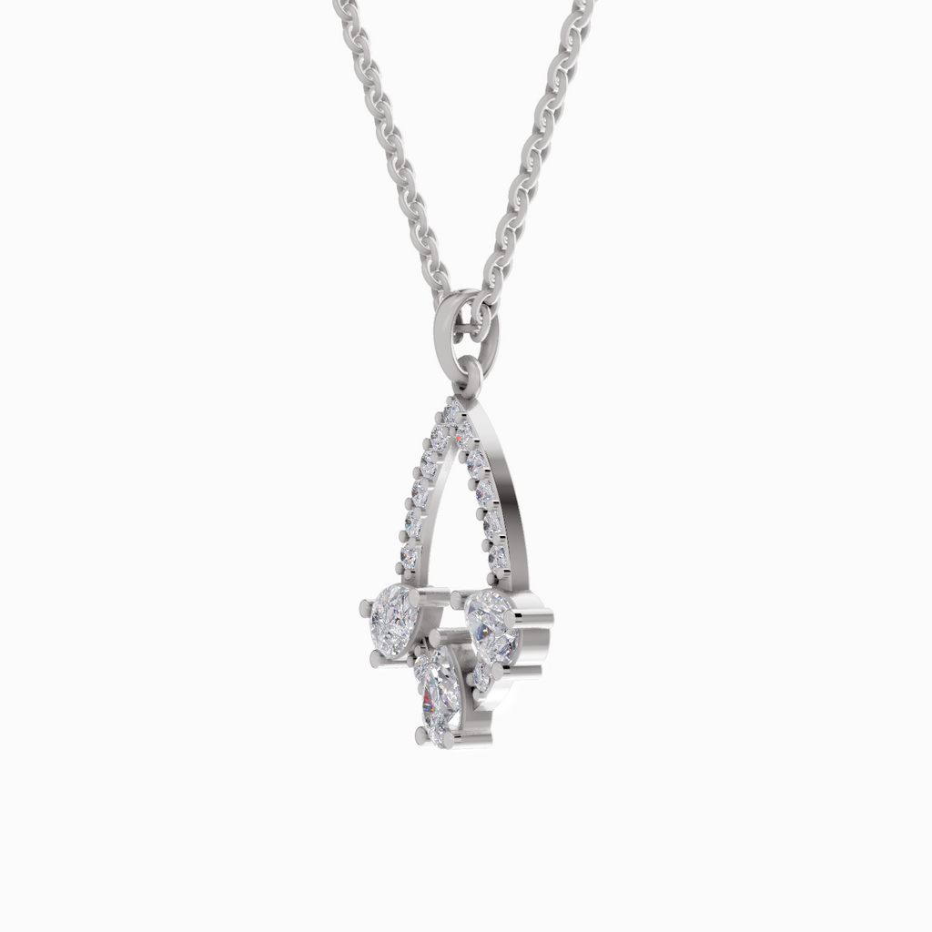 1.47 Carat Pear Shaped 14K - White Gold