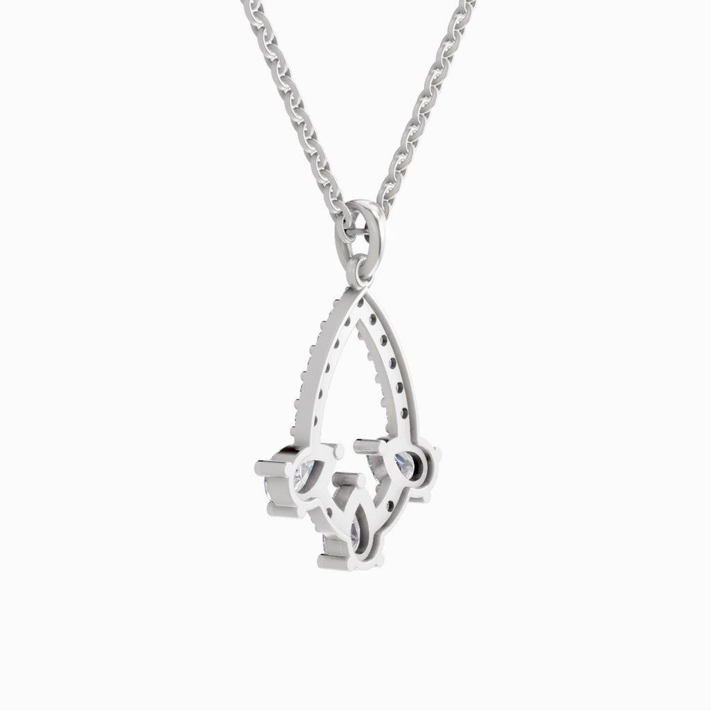 1.47 Carat Pear Shaped 14K - White Gold