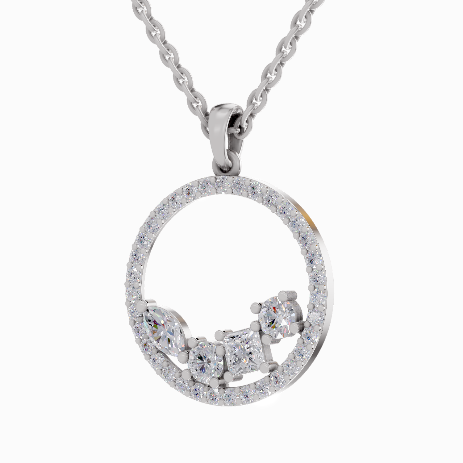1.2 Carat Marquise Shaped 14K - White Gold