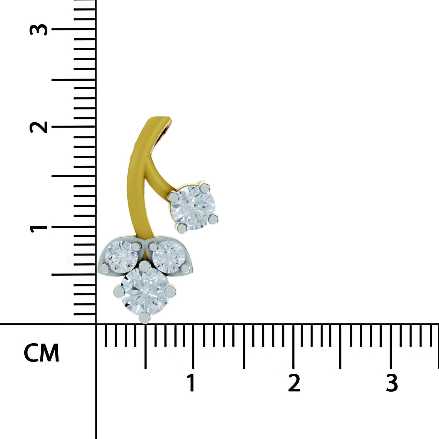 Gleaming Marquise Trinity Diamond Necklace