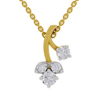 1.1 Carat Trinity Marquise Diamond Pendant Necklace 14K