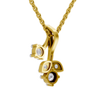1.1 Carat Trinity Marquise Diamond Pendant Necklace 14K