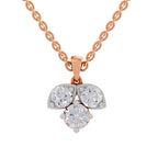 Timeless Three-Stone Diamond Necklace