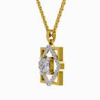 1.63 Carat Princess Cut Diamond Pendant Necklace 14K