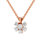 3.08 Carat Celeste Bloom Diamond Pendant Necklace 14K - Rose Gold