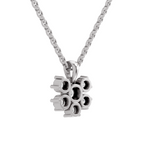 3.08 Carat Celeste Bloom Diamond Pendant Necklace 14K - White Gold