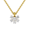 3.08 Carat Celeste Bloom Diamond Pendant Necklace 14K