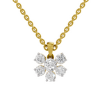 3.08 Carat Celeste Bloom Diamond Pendant Necklace 14K
