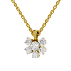 3.08 Carat Celeste Bloom Diamond Pendant Necklace 14K