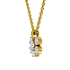 3.08 Carat Celeste Bloom Diamond Pendant Necklace 14K