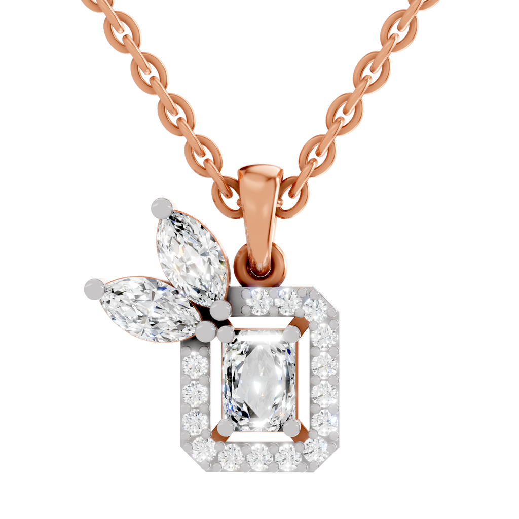 0.96 Carat Eternal Grace Pendant Necklace 14K - Rose Gold