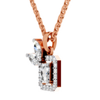 0.96 Carat Eternal Grace Pendant Necklace 14K - Rose Gold