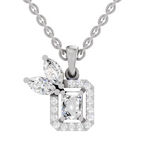 0.96 Carat Eternal Grace Pendant Necklace 14K - White Gold