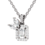 0.96 Carat Eternal Grace Pendant Necklace 14K - White Gold