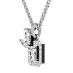 0.96 Carat Eternal Grace Pendant Necklace 14K - White Gold