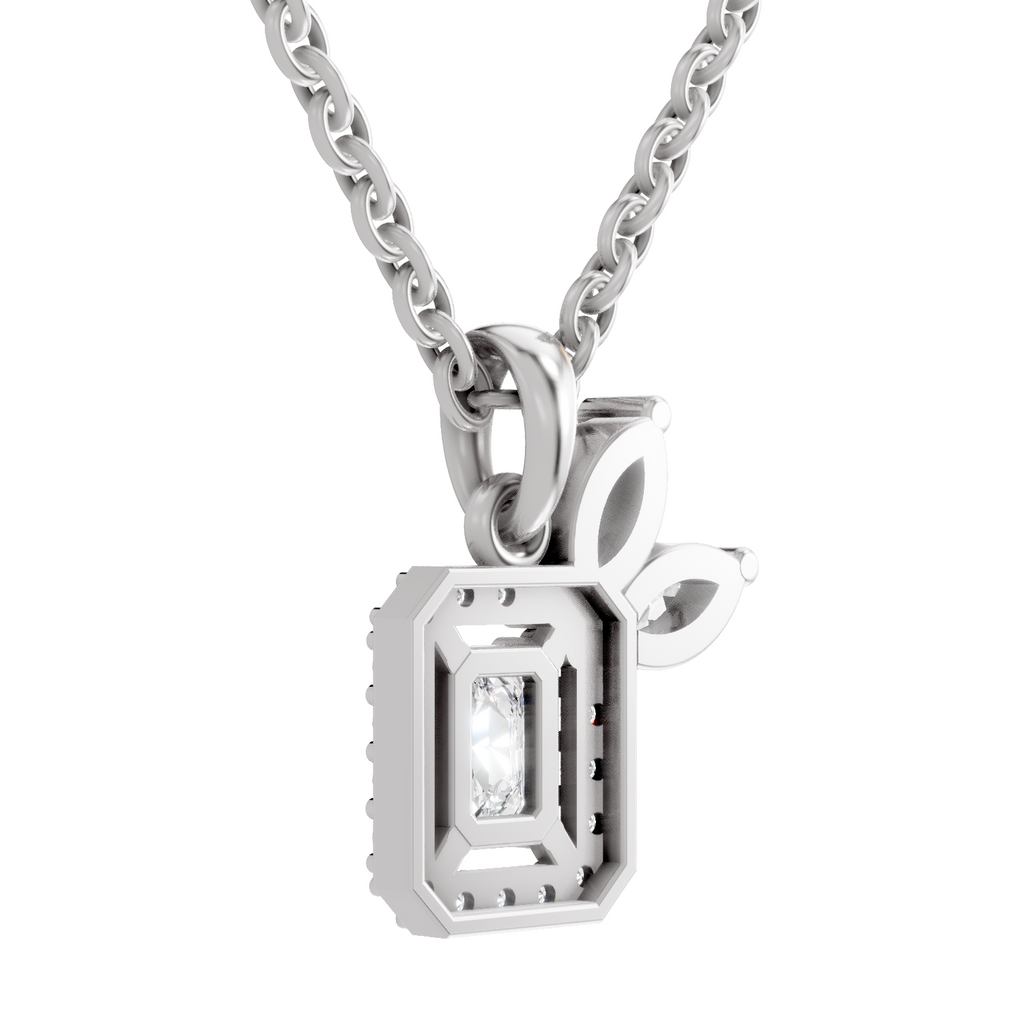 0.96 Carat Eternal Grace Pendant Necklace 14K - White Gold