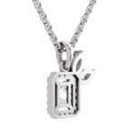 0.96 Carat Eternal Grace Pendant Necklace 14K - White Gold