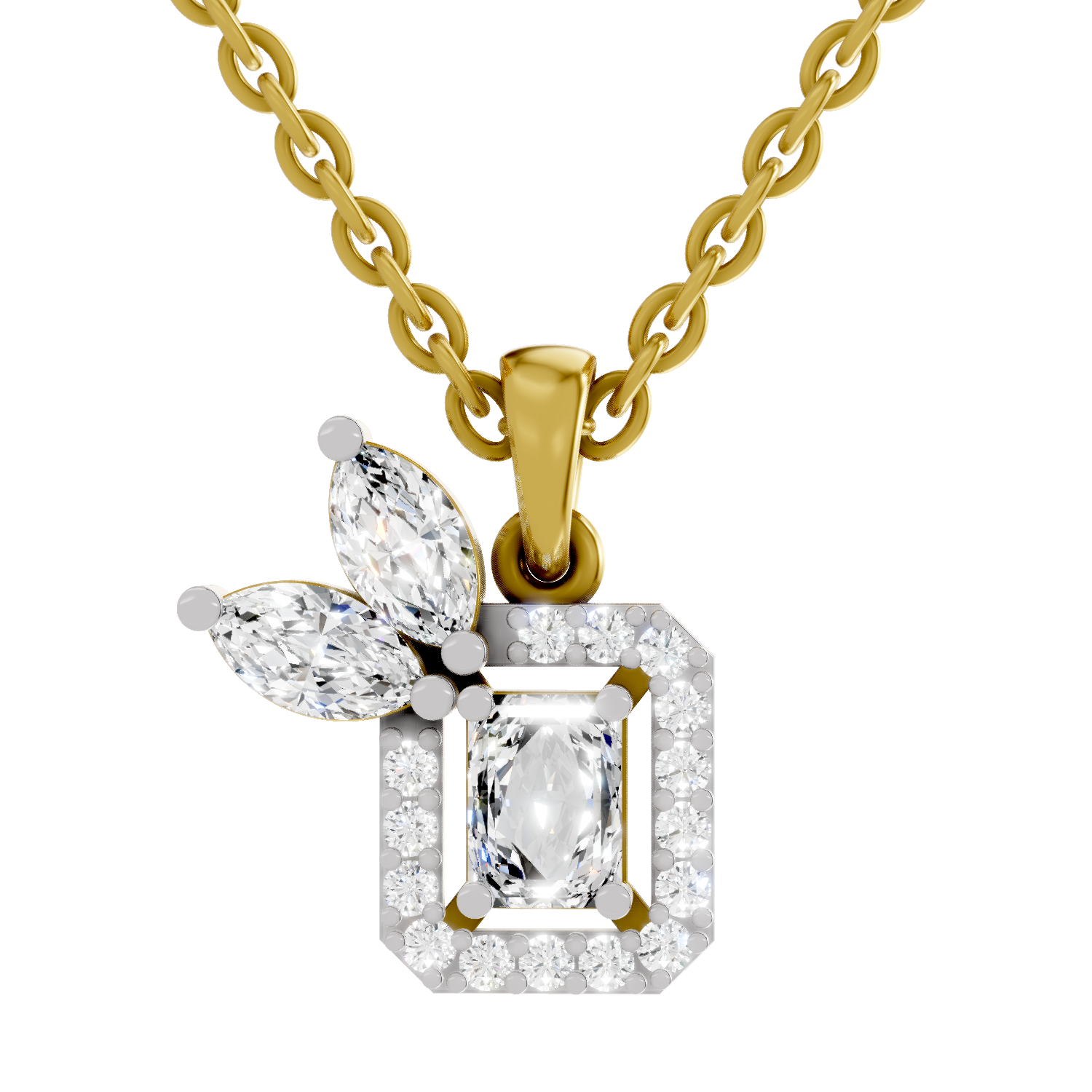 0.96 Carat Eternal Grace Pendant Necklace 14K