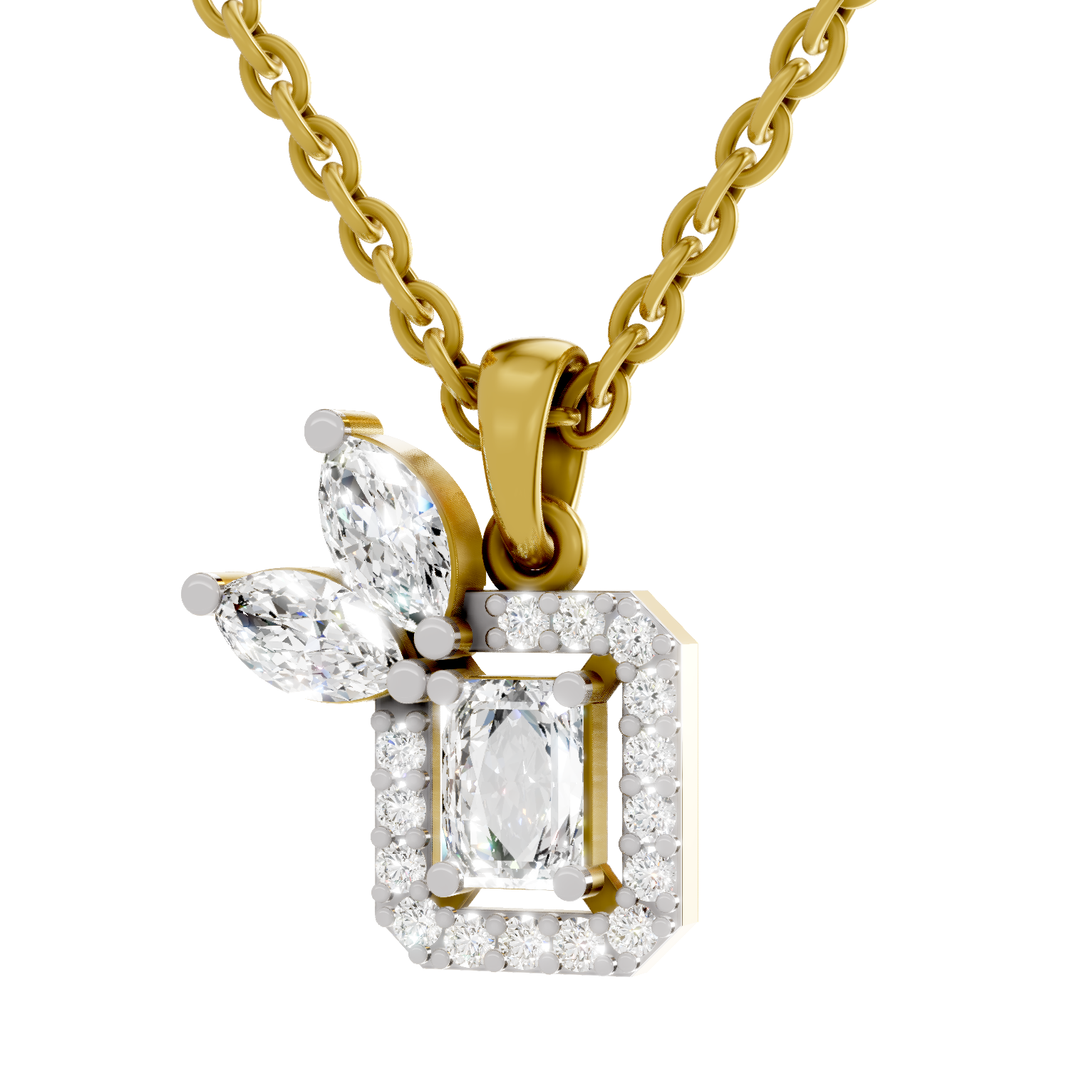 0.96 Carat Eternal Grace Pendant Necklace 14K