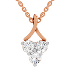 1.2 Carat Trinity Spark Pendant Necklace 14K - Rose Gold