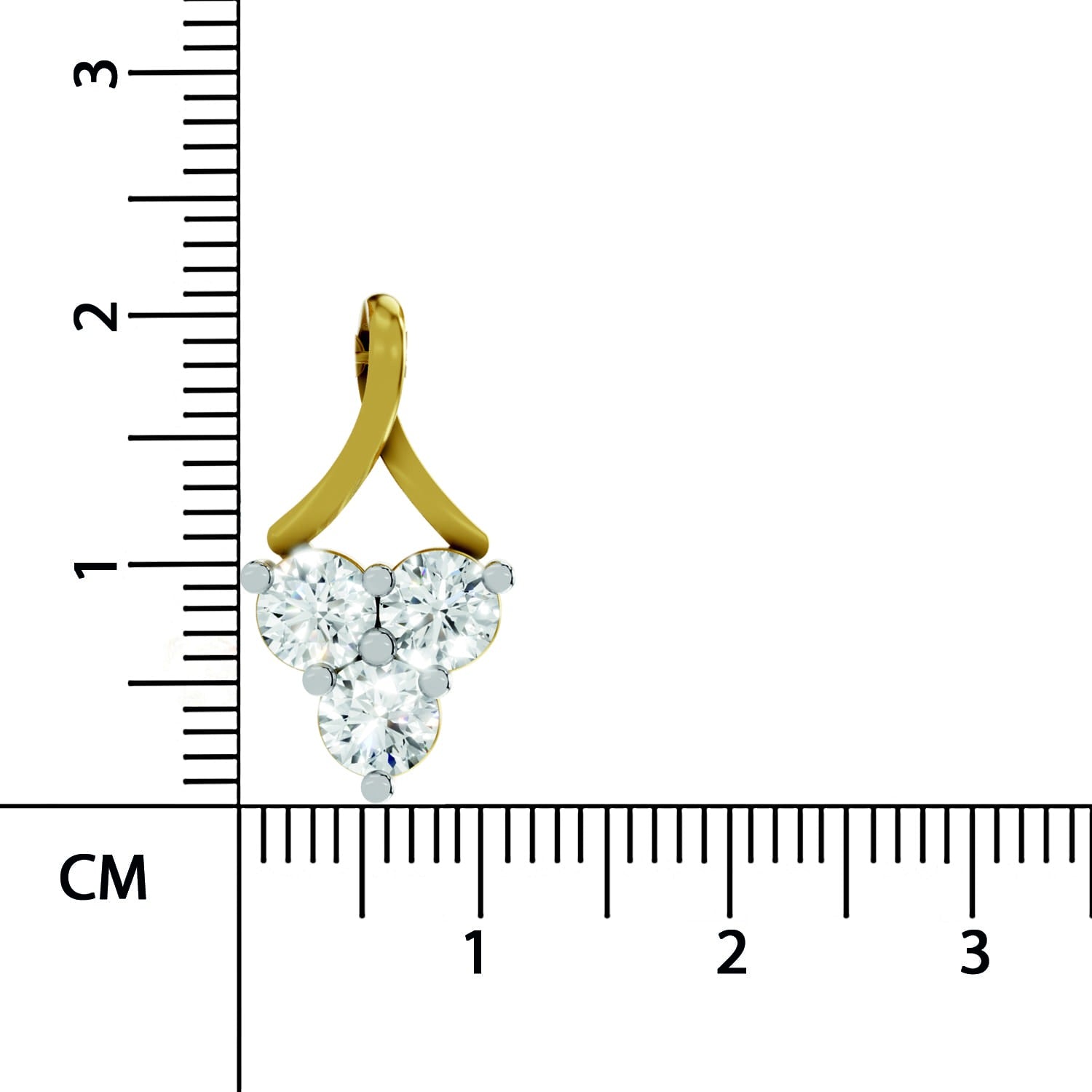 Eternal Spark Trinity Diamond Necklace