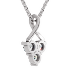 1.2 Carat Trinity Spark Pendant Necklace 14K - White Gold