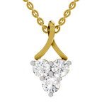 1.2 Carat Trinity Spark Pendant Necklace 14K