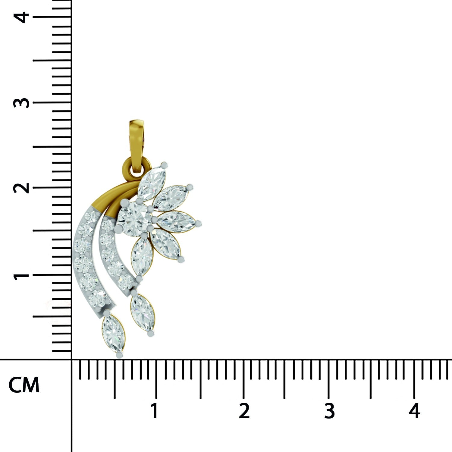Brilliant Floral Diamond Necklace