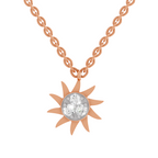 0.18 Carat 14K Gold Round Pendant