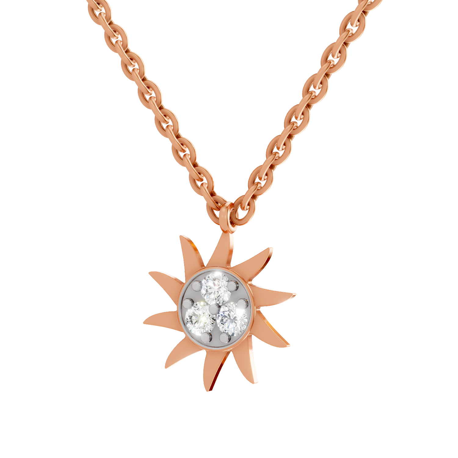 0.18 Carat 14K Gold Round Pendant