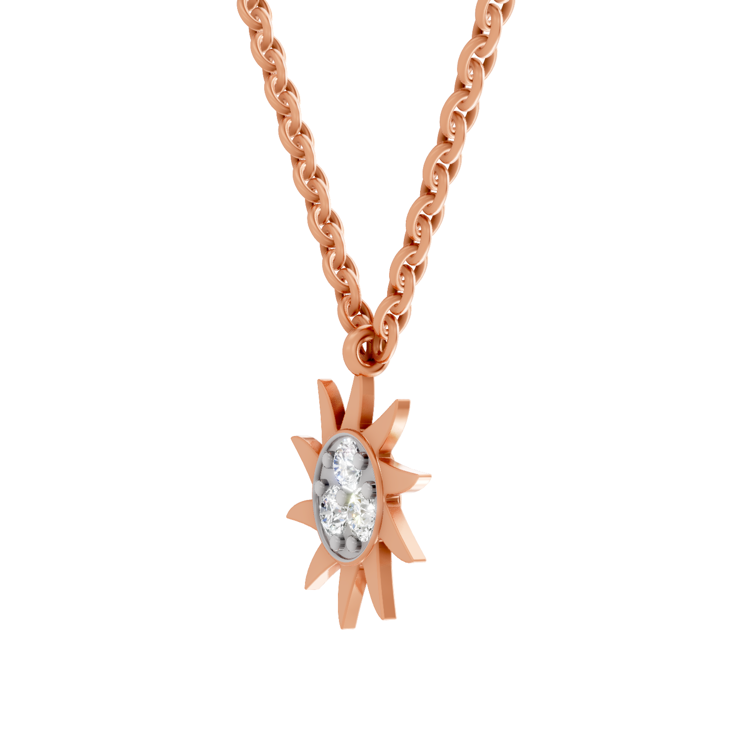 0.18 Carat 14K Gold Round Pendant