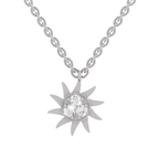 0.18 Carat 14K Gold Round Pendant